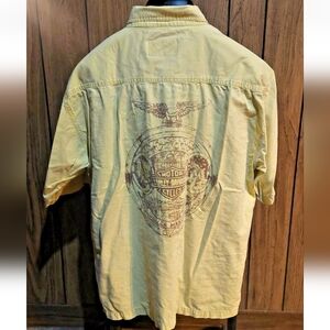 Harley-Davidson Men's Yellow Button Down Shirt 1994 Dealer Meeting Boston  XL